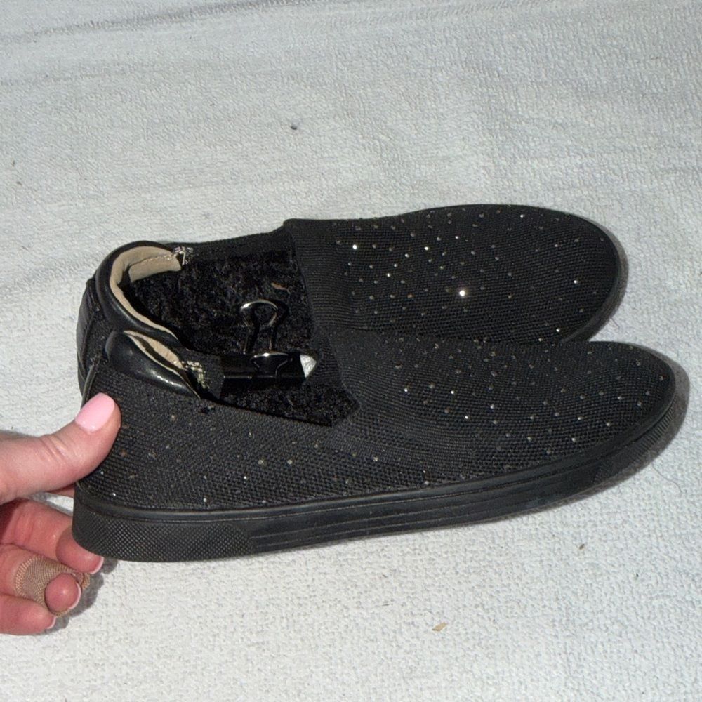 REVITALIGN Black Slip-On Shoes with Textured Soles